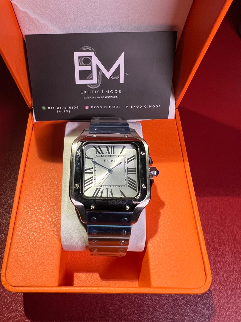 SANTOS 38MM STAINLESS STEEL AUTOMATIC