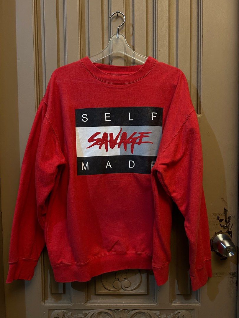 Self Made Savage Red Sweater