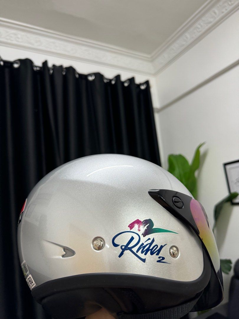 SGV Rider 2 Helmet with Visor, Motorbikes on Carousell