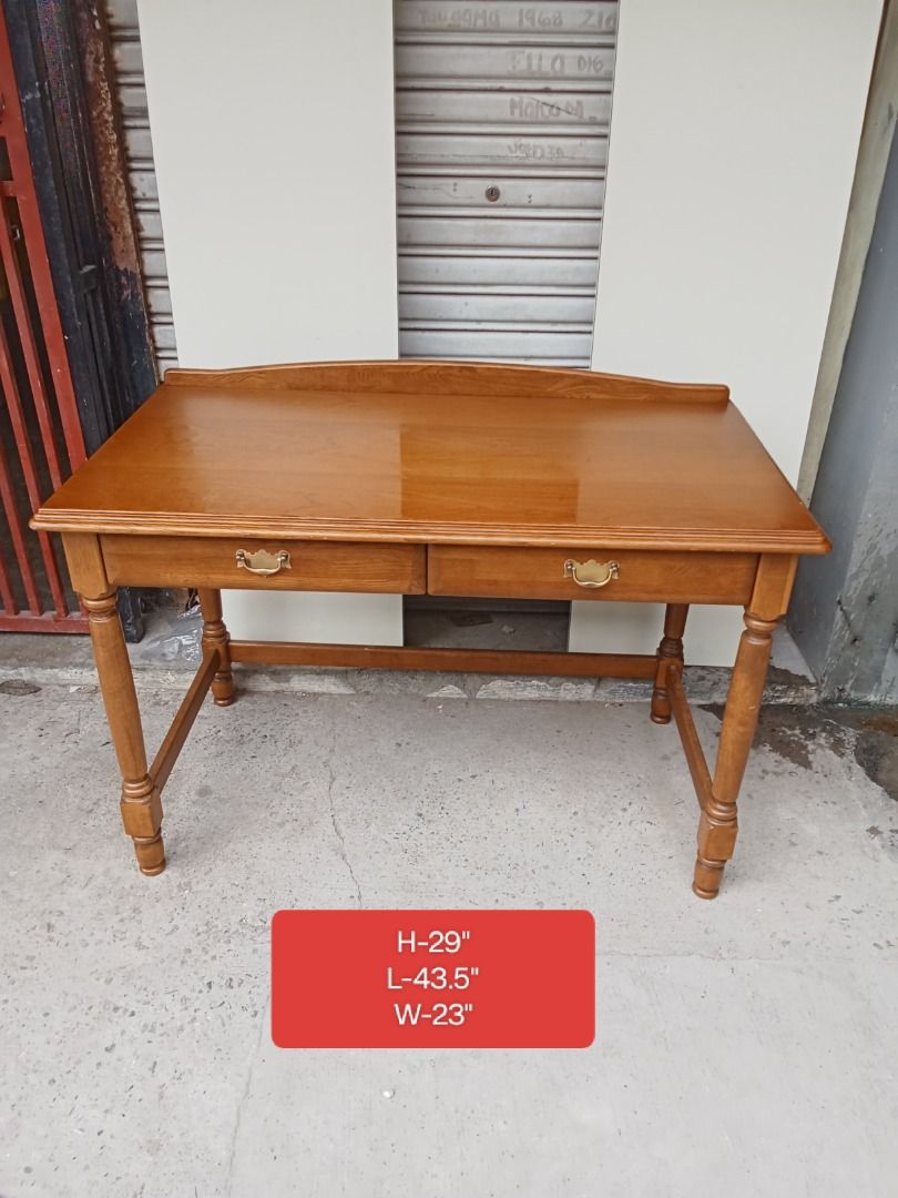 solidwood study table japan surplus, Furniture & Home Living, Furniture ...