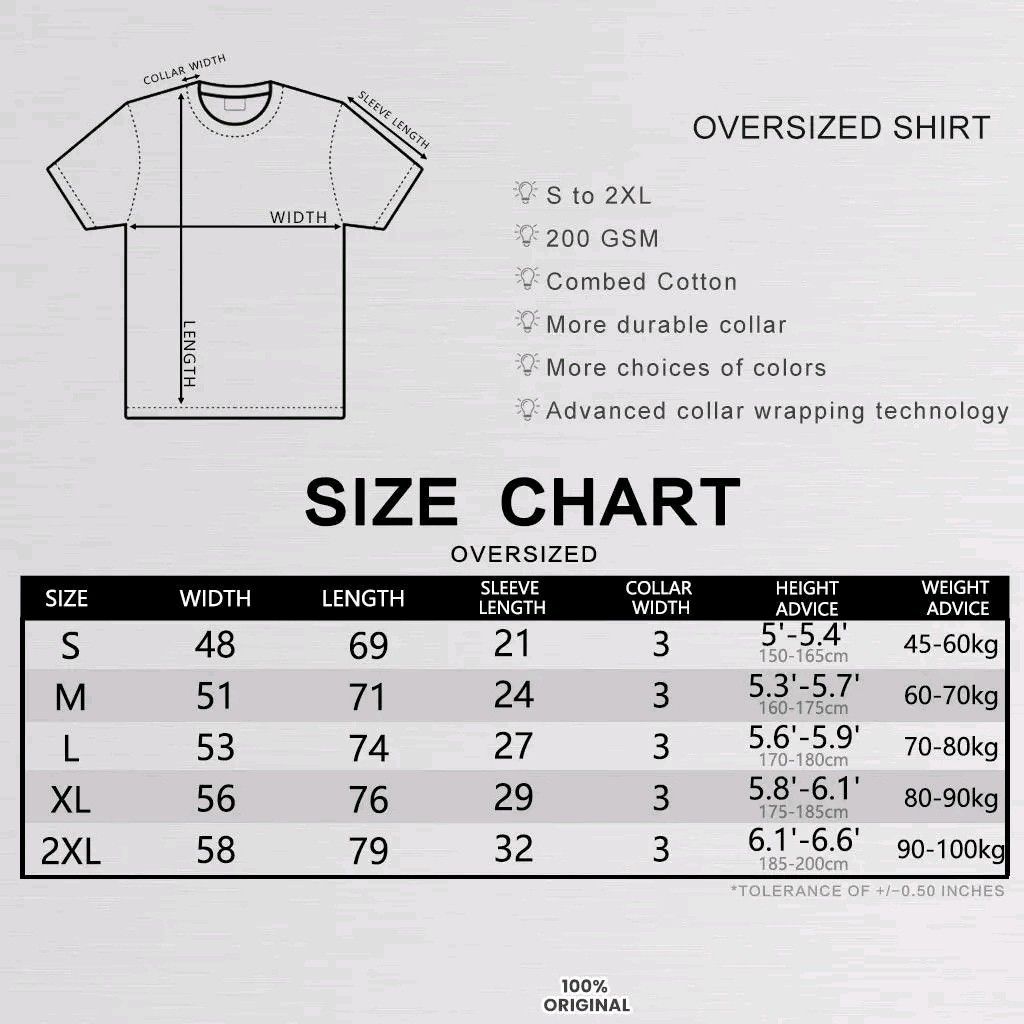 Stussy tee size chart outlet