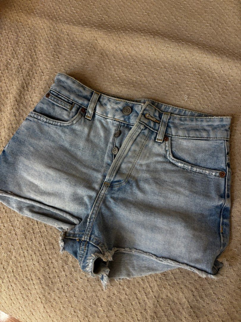Topshop high waisted denim shorts outlet