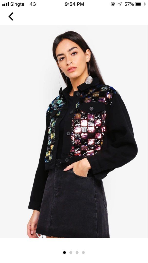 Topshop check shacket 2025