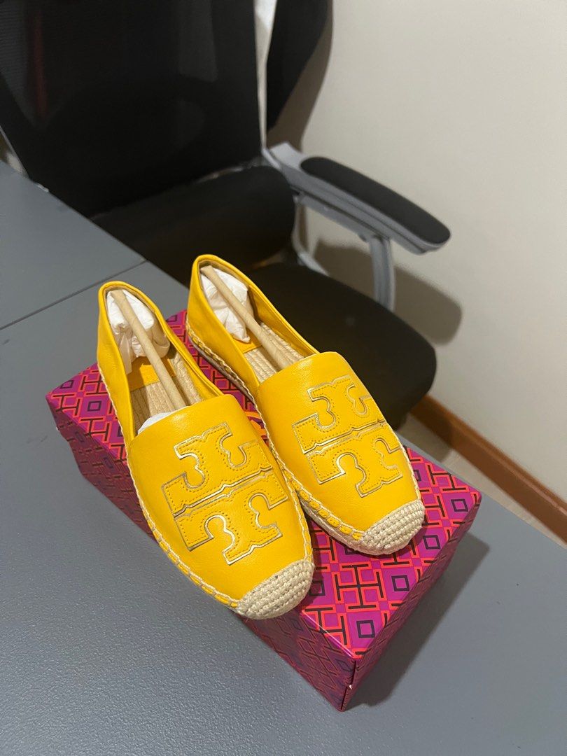 Tory burch yellow espadrilles on sale