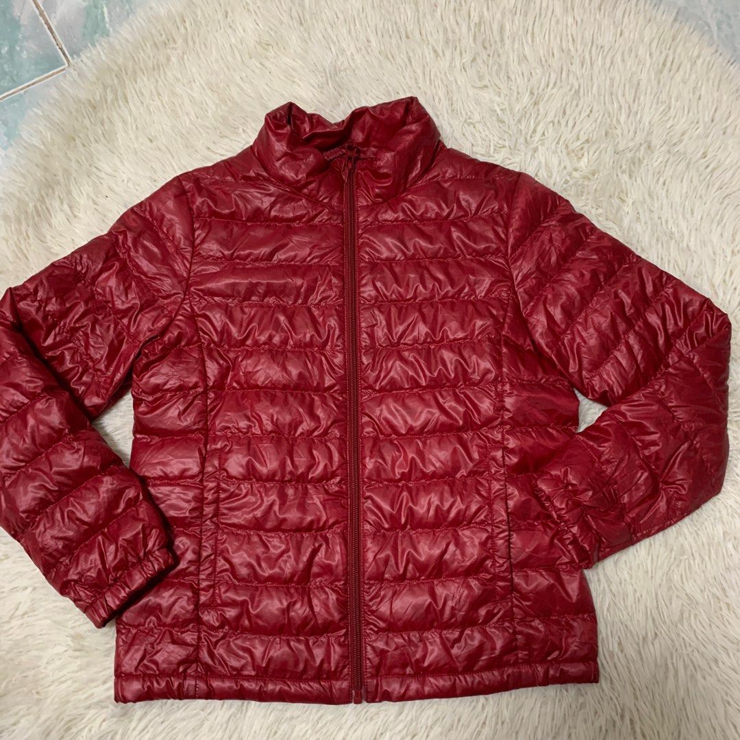 Uniqlo red puffer cheap