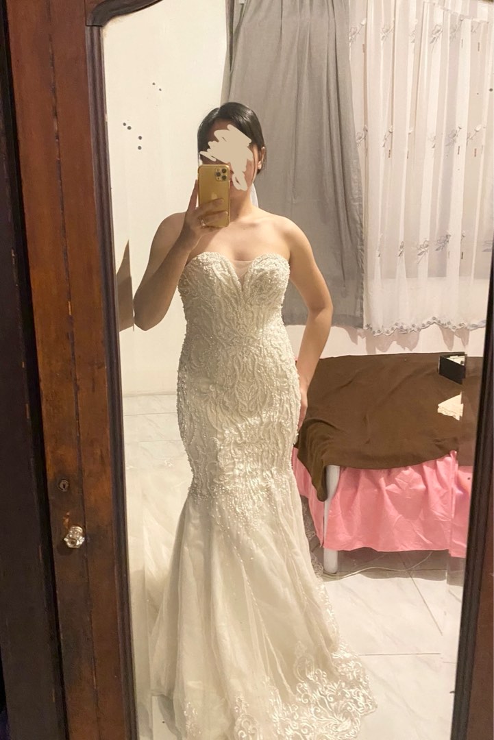 Wedding gown Serpentina Mermaid style Women s Fashion Dresses Sets Evening dresses gowns on Carousell