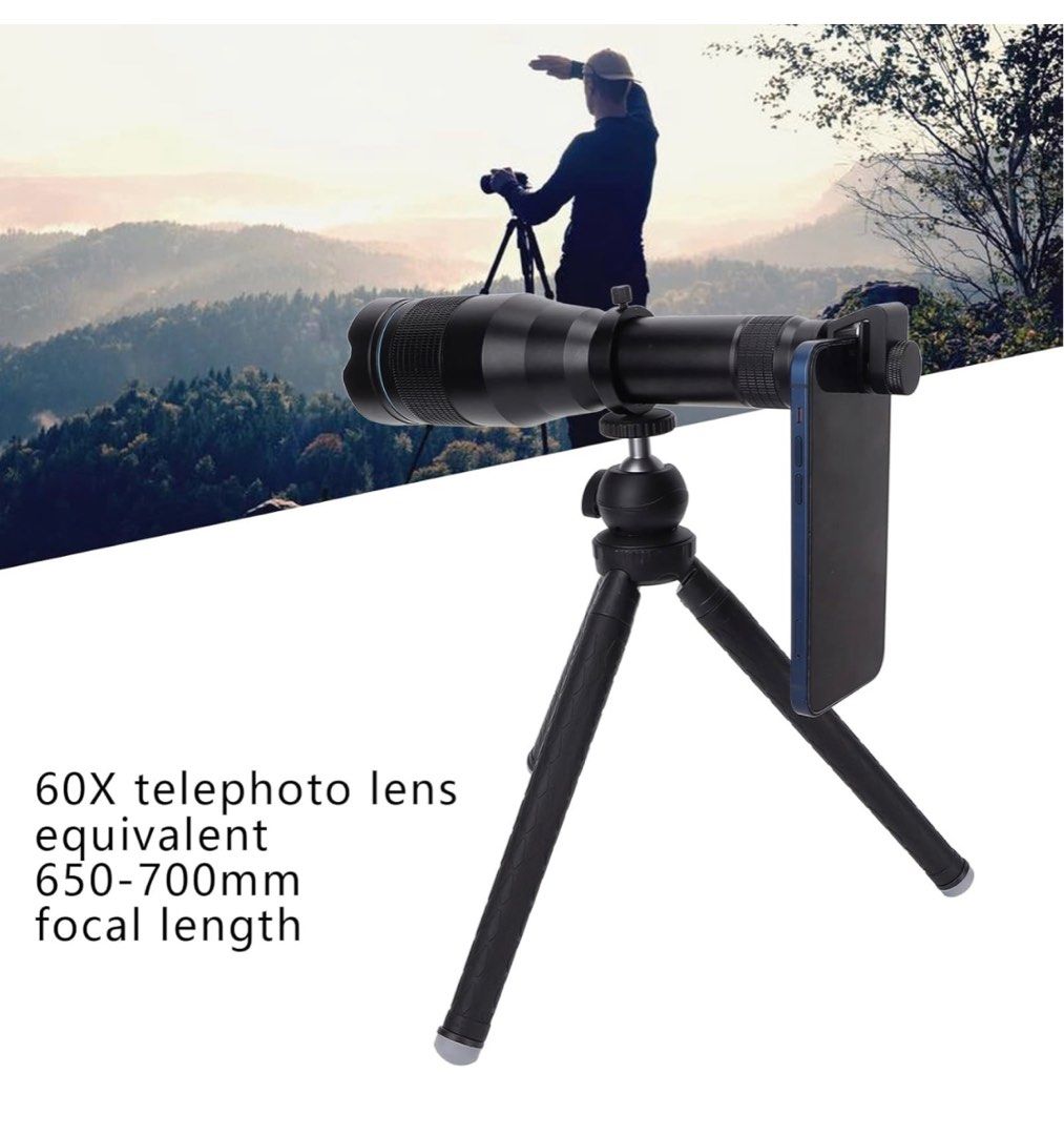 Zoom lens telephoto apexel 60x safari Digi scoping iPhone android