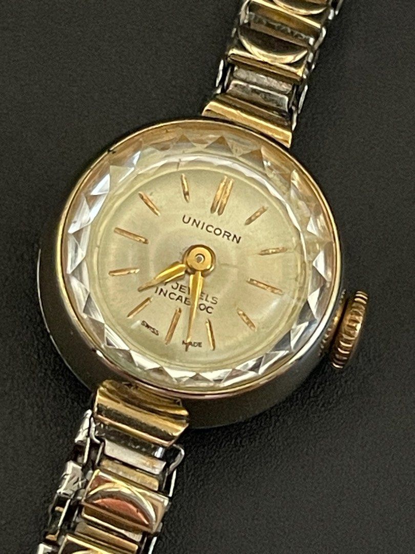 1950s Vintage Rolex Unicorn Swiss Watch, 名牌, 手錶- Carousell