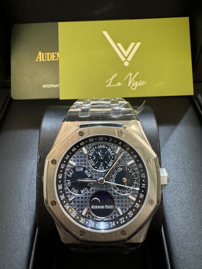 Sold 2022 Audemars Piguet AP 26574 26574ST Ice Blue Dial