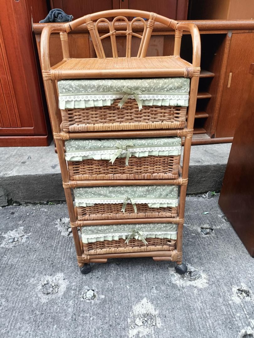 4 layer reattan drawer japan surplus, Furniture & Home Living ...