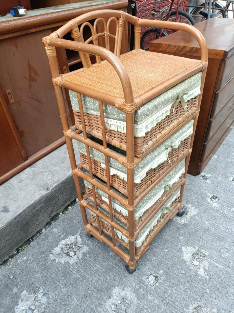 4 layer reattan drawer japan surplus, Furniture & Home Living ...