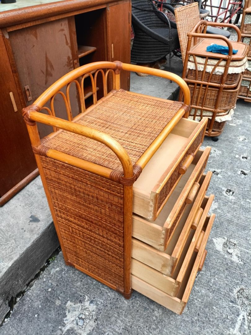 5 layer rattan drawer japan surplus, Furniture & Home Living, Furniture ...