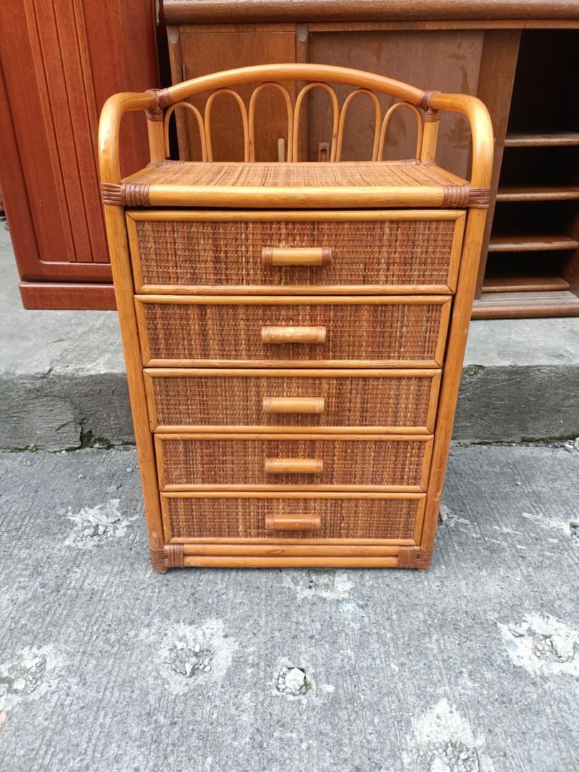 5 layer rattan drawer japan surplus, Furniture & Home Living, Furniture ...