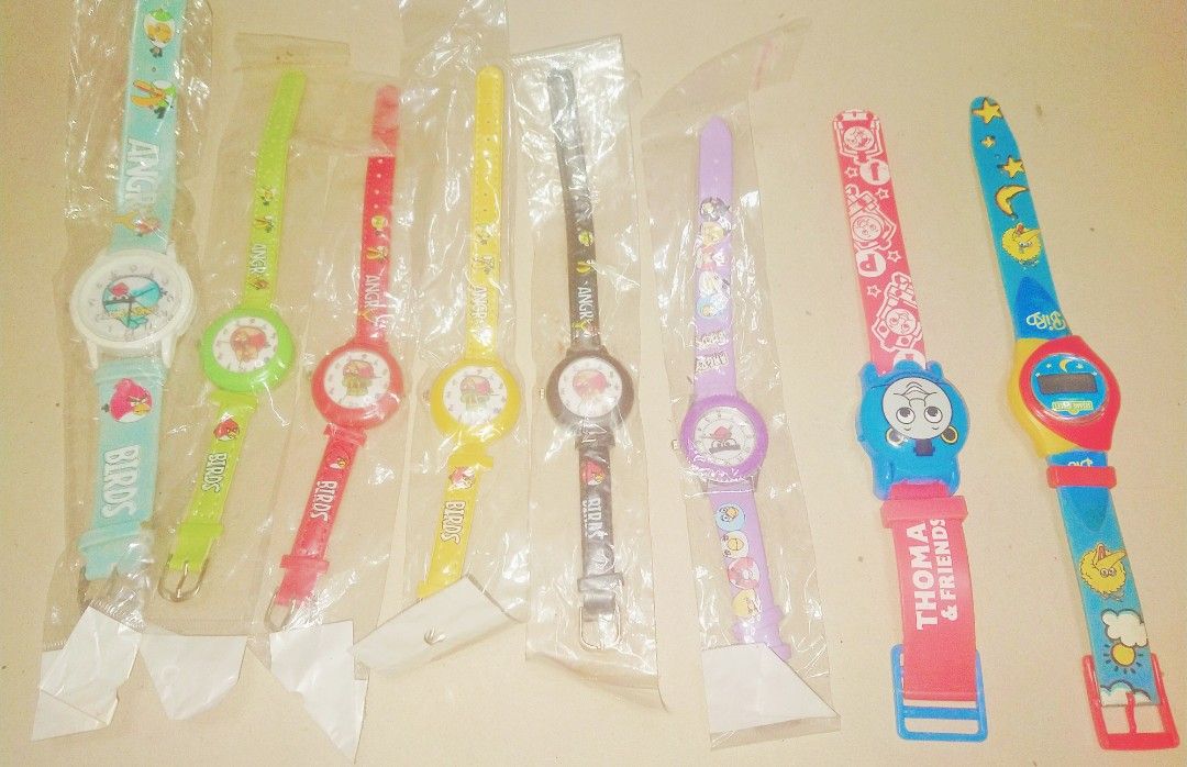 8 pcs kiddie watches set sale Babies Kids Babies Kids Fashion on Carousell