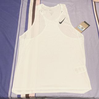 🌟全新🌟 男裝 Nike Aeroswift drifit ADV Running 跑步競速背心 (亞洲版) 運動背心 Singlet Tank Vest sz M 中碼 白色 ⚪️ Racing64195856522242110