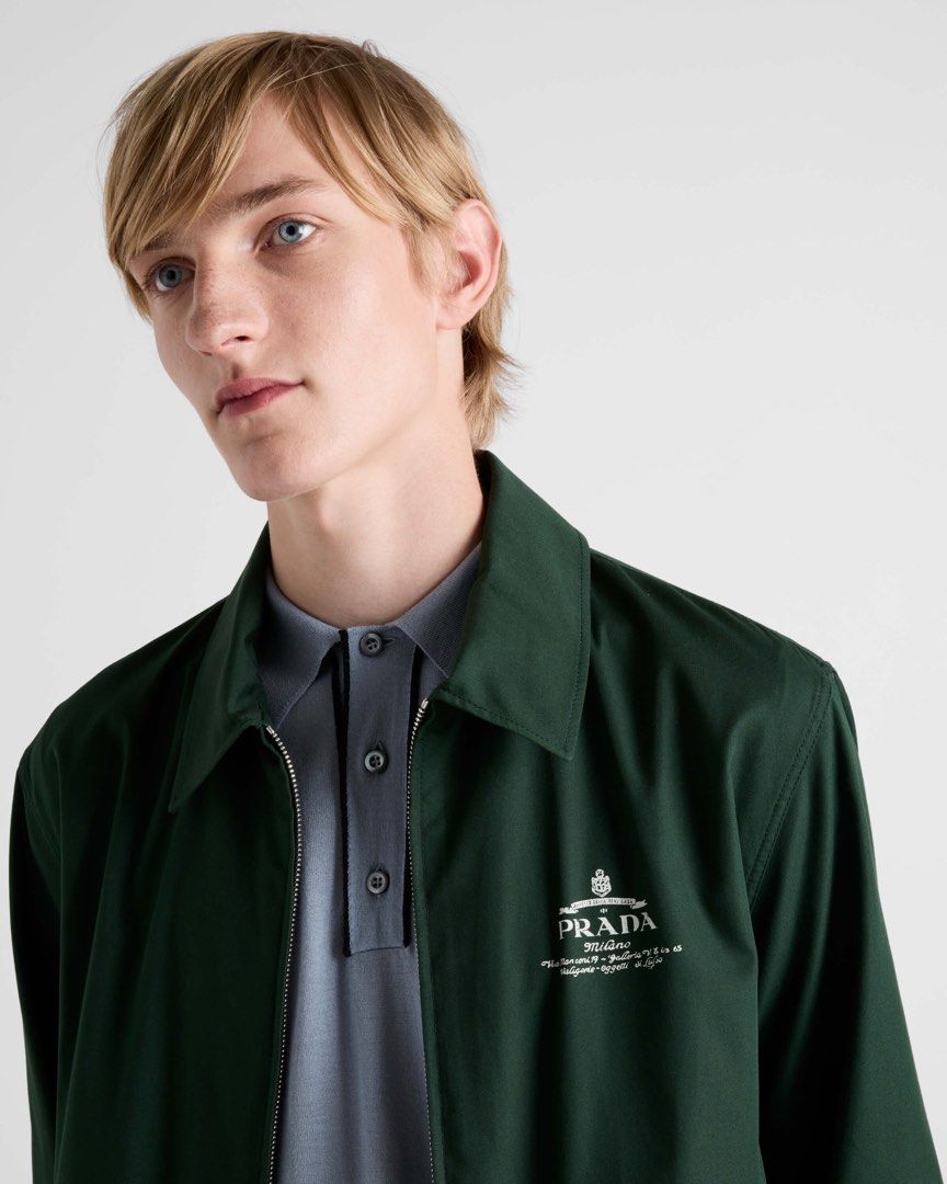 全新Prada Cotton Blend Blouson Jacket 24年最新棉質混紡短款 全新Prada Cotton Blend Blouson Jacket 24年最新棉質混紡短款