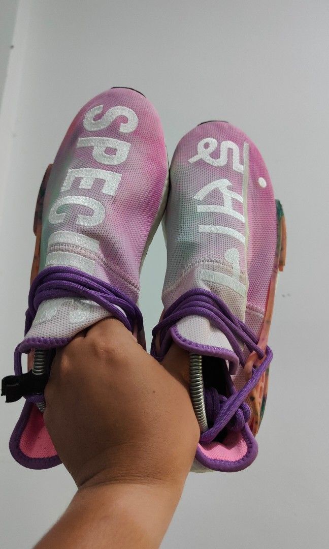 human race pink on feet