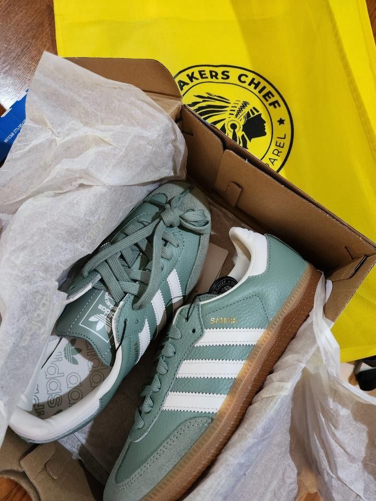 Adidas Samba OG Aluminum Gum and Silver Green Gum, Women's Fashion,  Footwear, Sneakers on Carousell