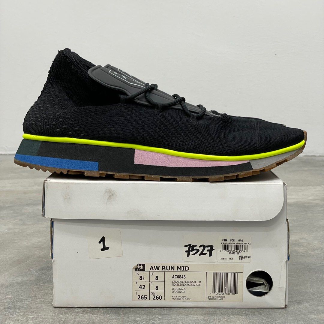 Adidas X Alexander Wang AW Run Mid UK8 not samba stockholm universal berlin dublin bern london tahiti rekord nmd adizero adios boston takumi sen ultraboost prime duramo supernova Men s Fashion Footwea...