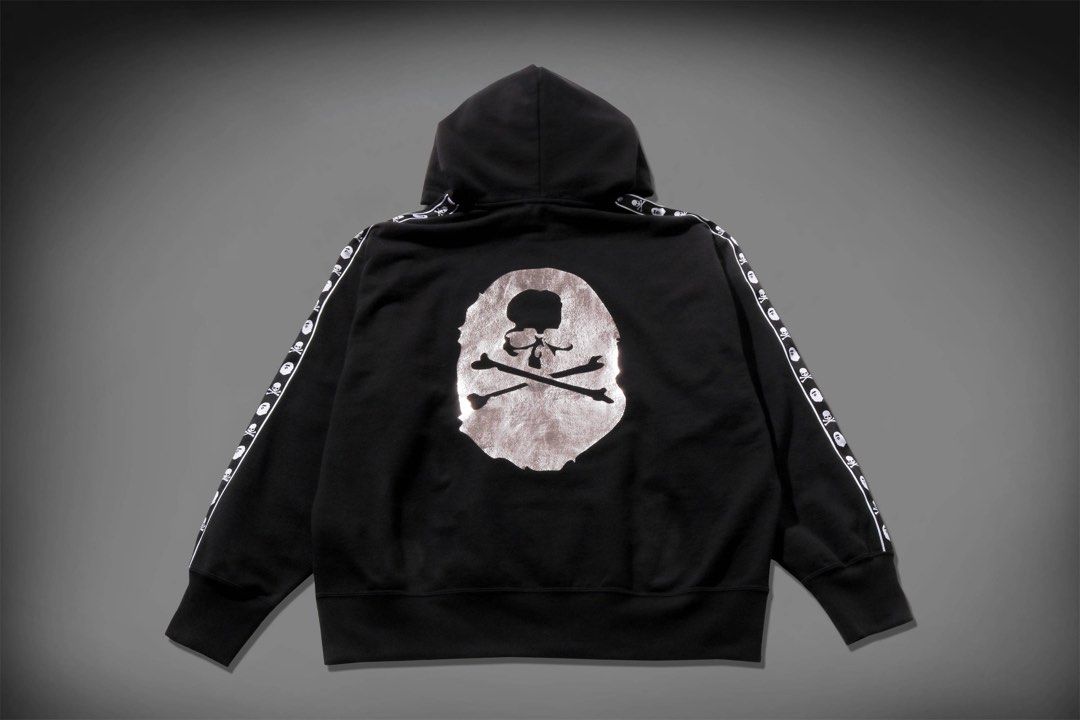 BAPE VS MASTERMIND JAPAN MMJ LOGO RELAXED FIT PULLOVER HOODIE
