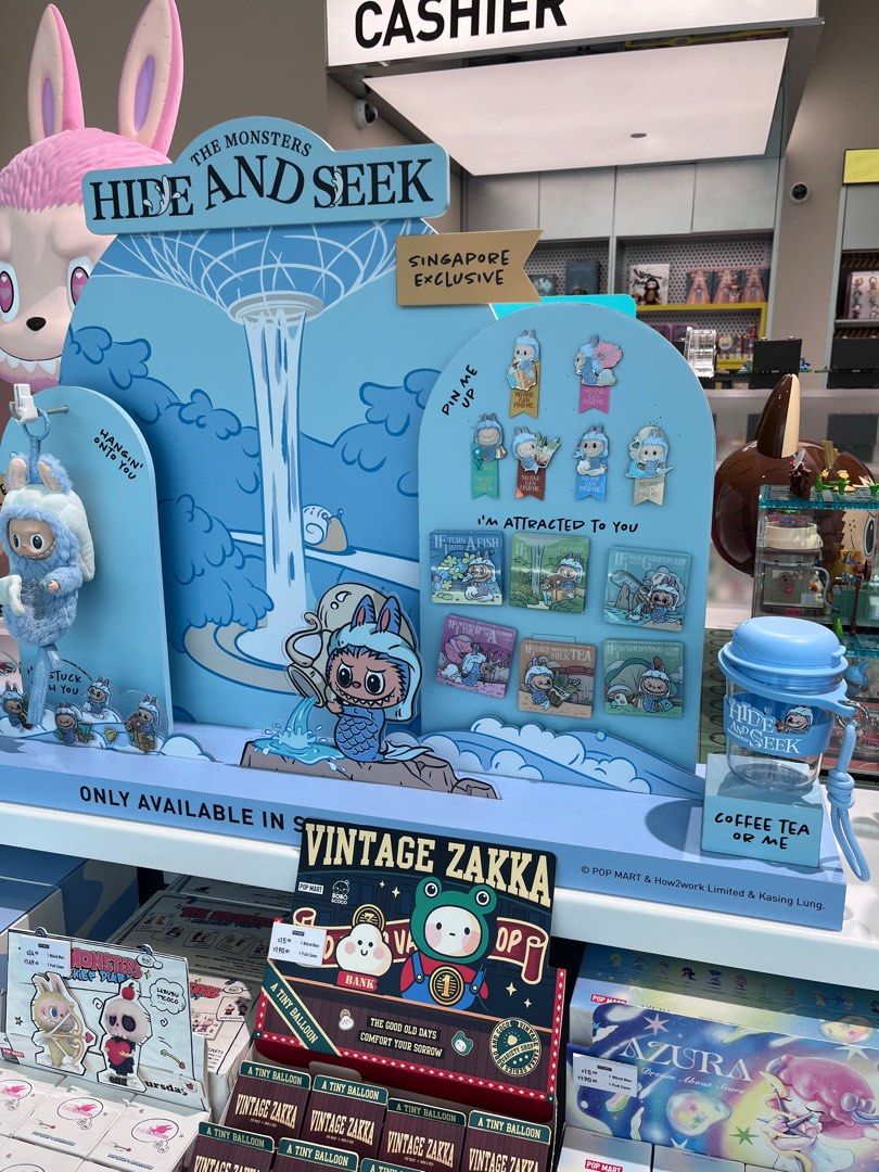 BN Labubu Hide and Side Merbubu Merlion Labubu Singapore Exclusive The ...