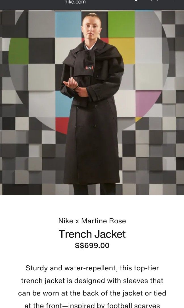 Martine rose trench coat hotsell
