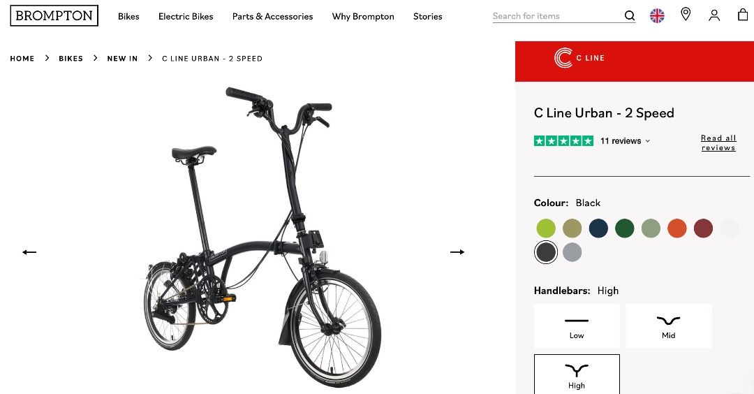Brompton 小布 （分類：單車）位於 Hong Kong。 由 robbie_cheung 提交（商品編號 1323955310，圖片 3）。簡介： Brompton 全新小布英國直送 C Line Urban, 2 Speed. 不議價,謝謝。。