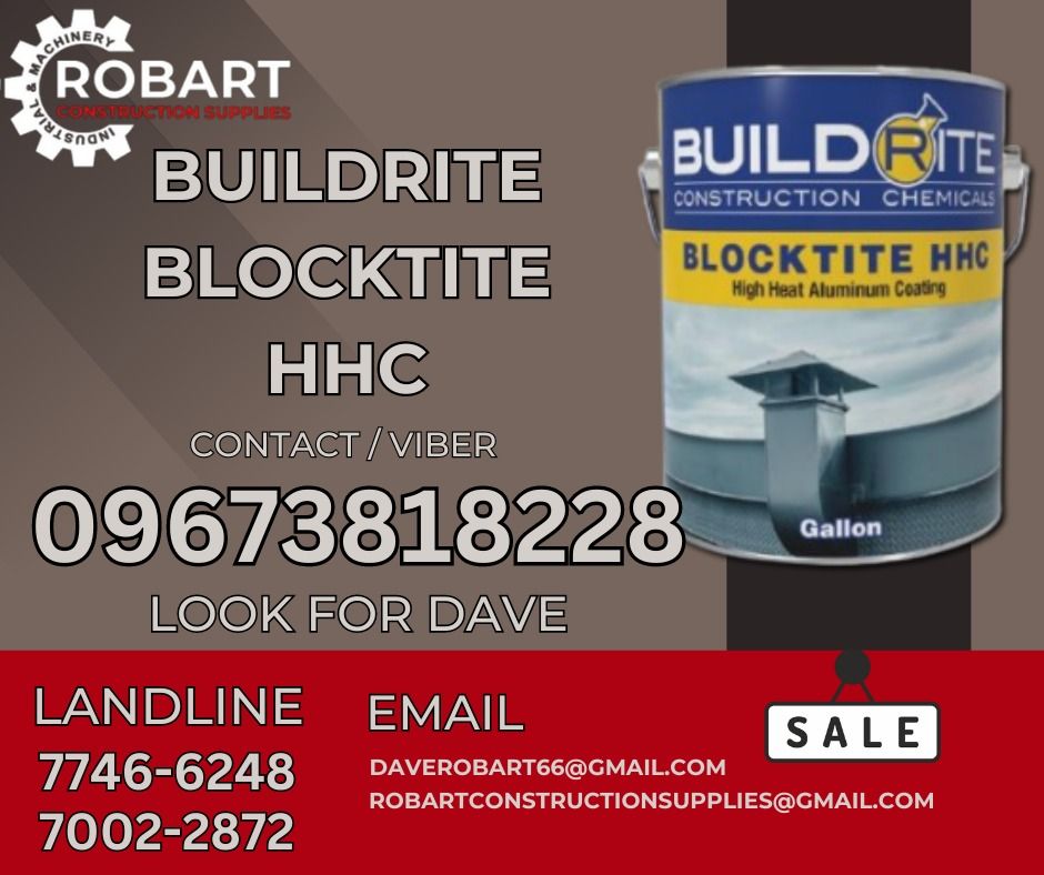 BUILDRITE BLOCKTITE HHC, Commercial & Industrial, Industrial Equipment ...