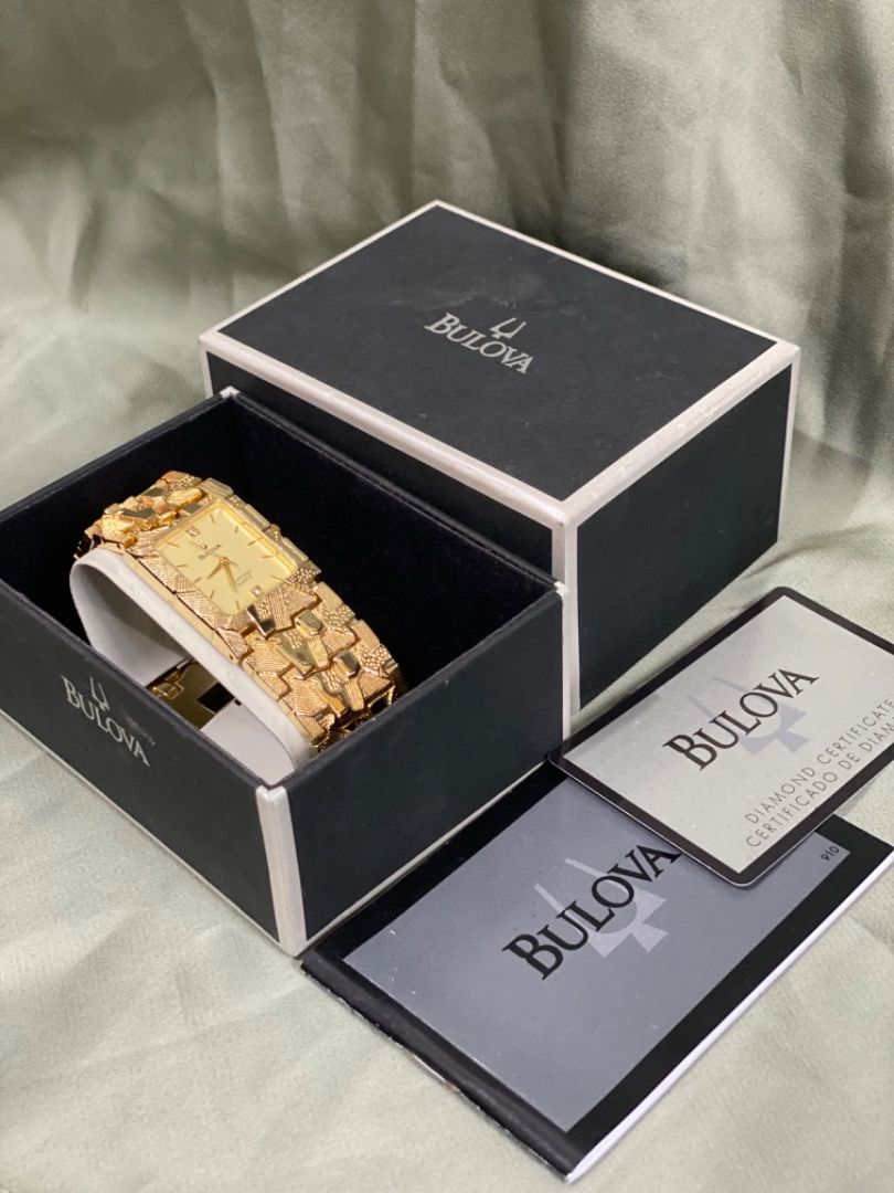 Bulova 18k Gold Nugget Watch Luxury Watches on Carousell