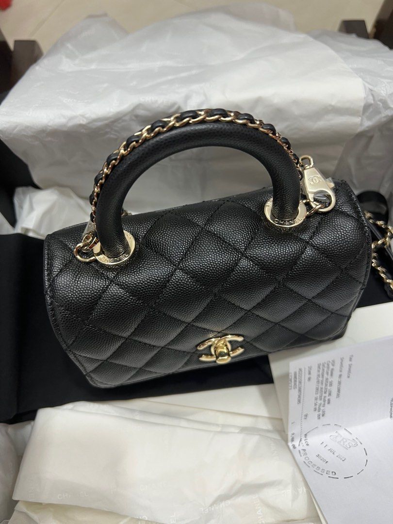Chanel Coco 7.5 Mini Handle limited, Luxury, Bags & Wallets Chanel Coco 7.5 Mini Handle limited, Luxury, Bags & Wallets