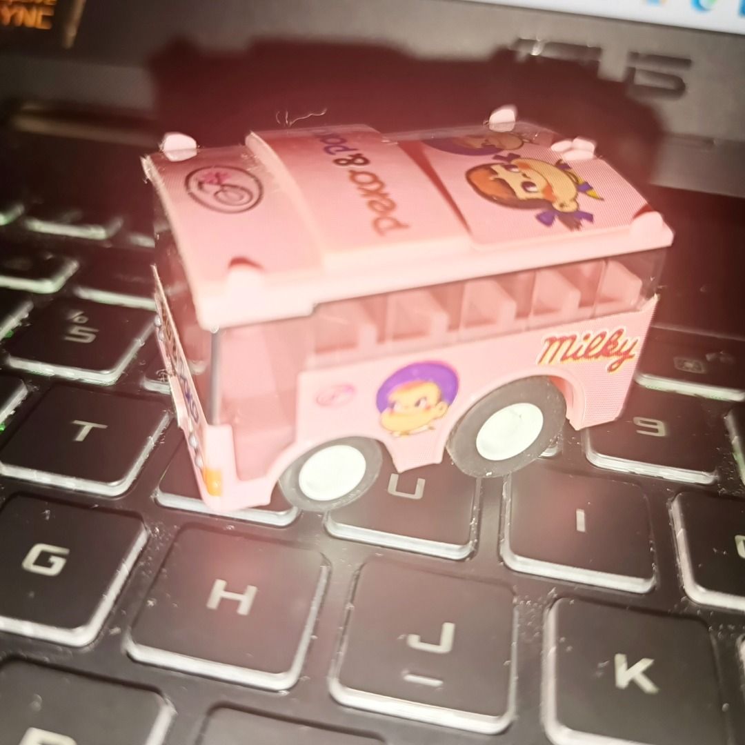 ChoroQ Milky Bus Peko & Poko (Category: Character Goods) located in Plaridel. Submitted by dragonskeep (Listing ID 1323932693, Image 2). Description: ChoroQ Milky Bus Peko & Poko Item is in working condition. Loose. With markings as seen on the photo.