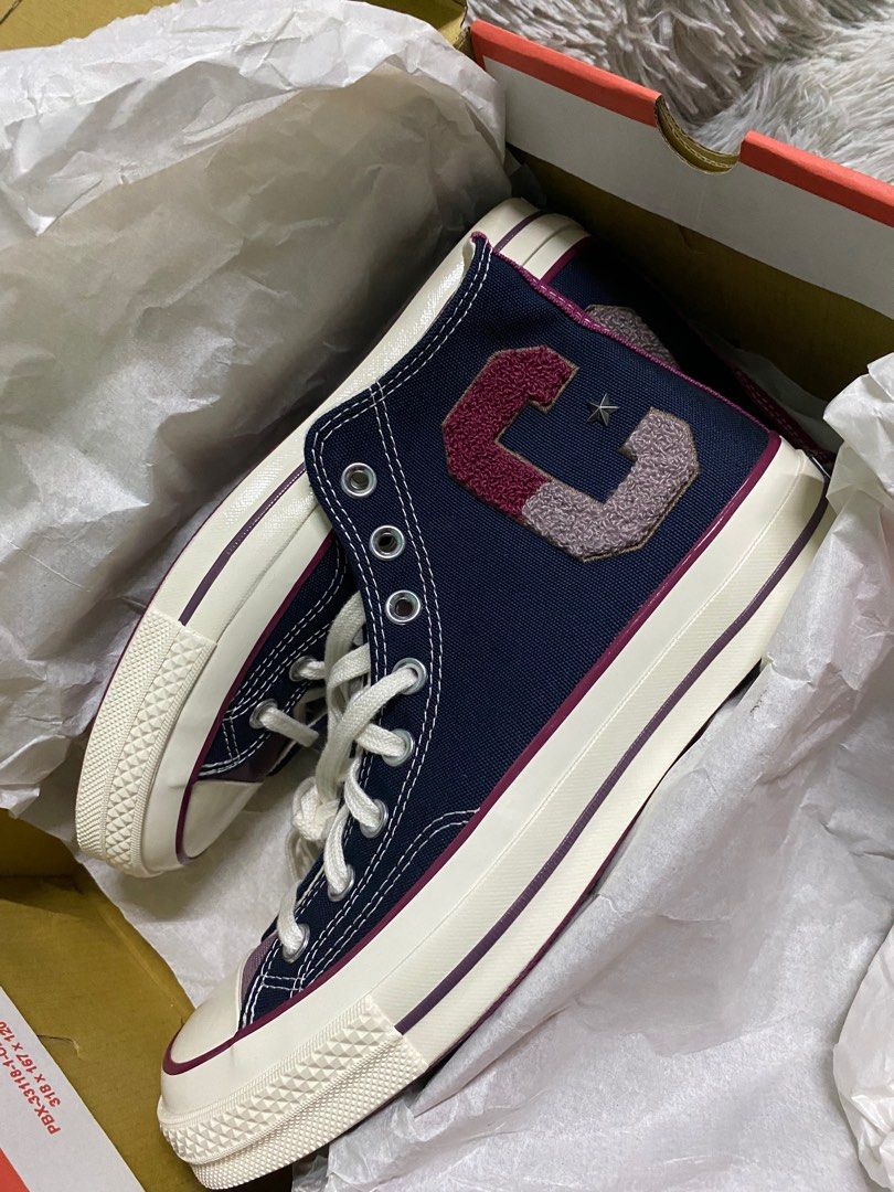 CONVERSE CHUCK 70s LETTER C OBSIDIAN Men s Fashion Footwear Sneakers on Carousell