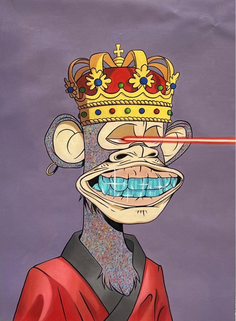 Customised Oil Painting Handpainted Canvas Commissioned Art Crypto NFT,  Hobbies & Toys, Art & Prints on Carousell