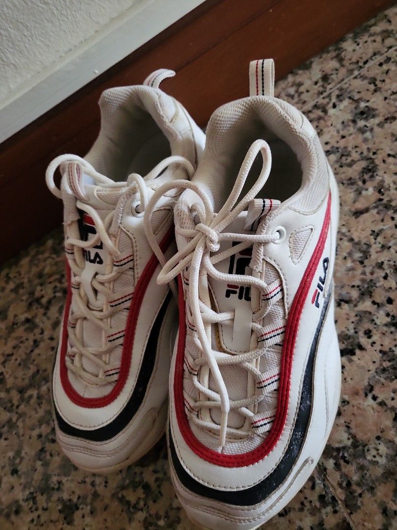 Fila red shoes womens online
