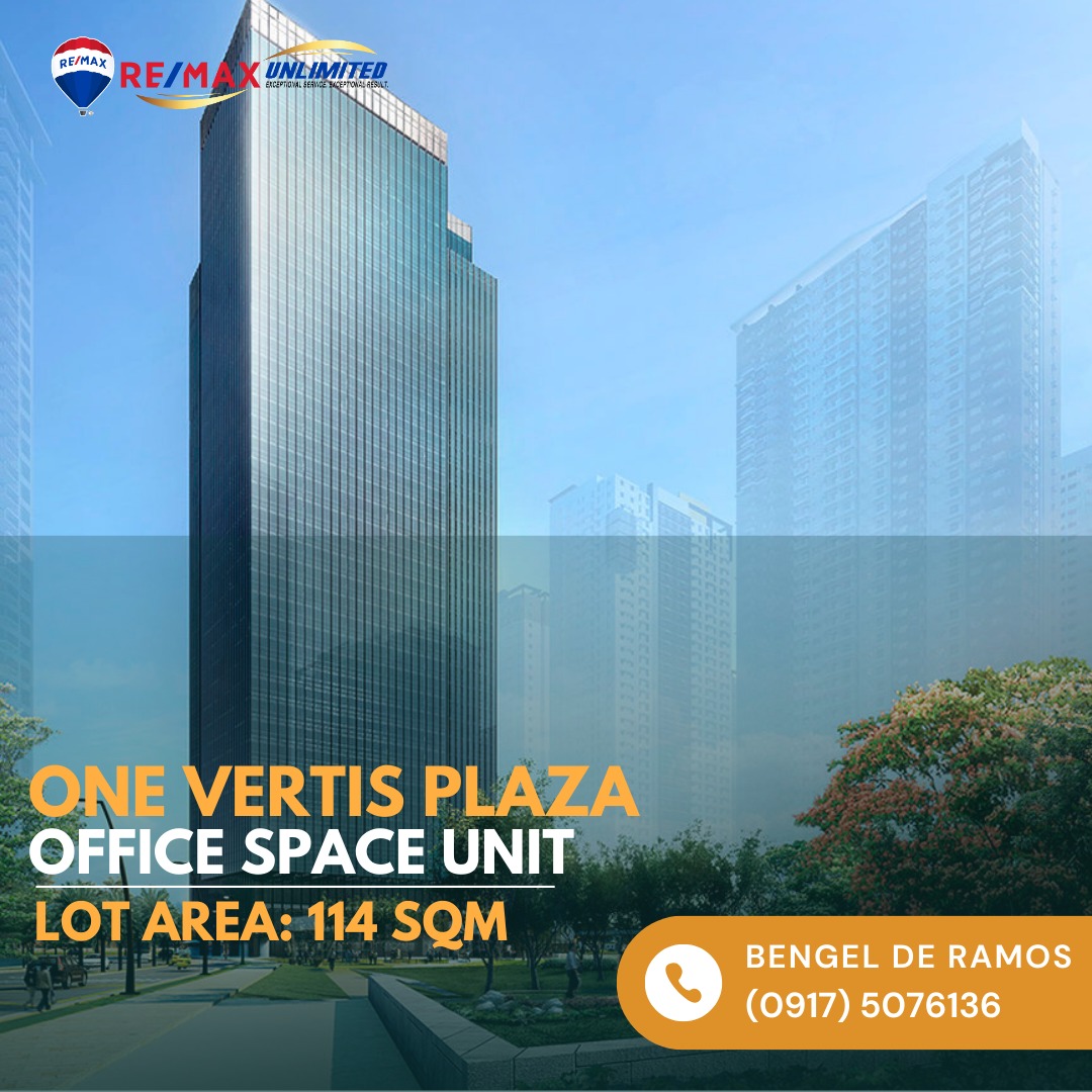 For Sale Office Space Unit In One Vertis Plaza Vertis North Quezon