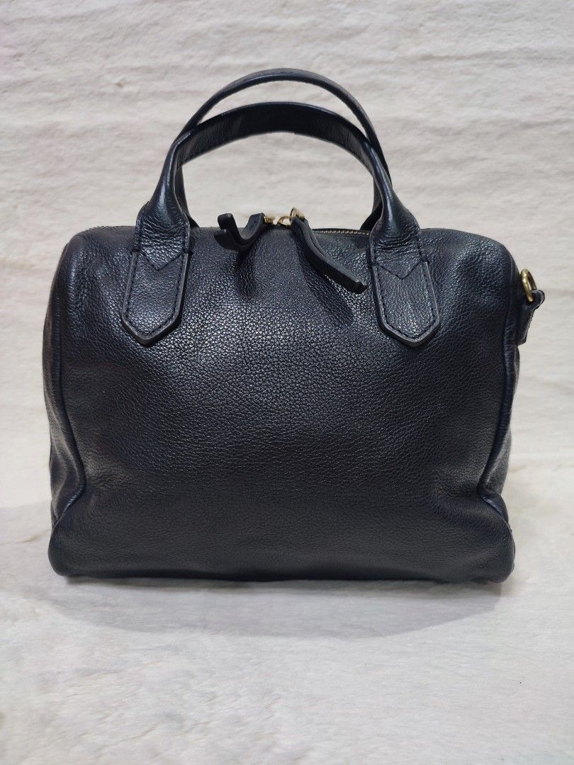 Fossil Fiona Satchel Black Leather