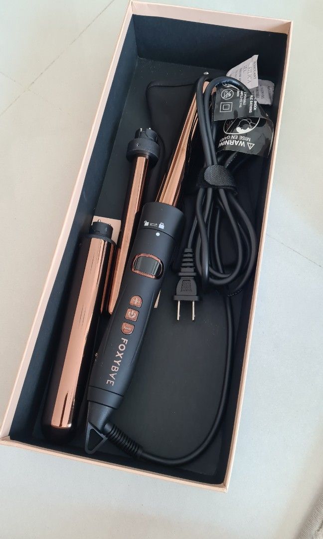 FOXYBAE Rose Gold 3 in 1 Curling Wand