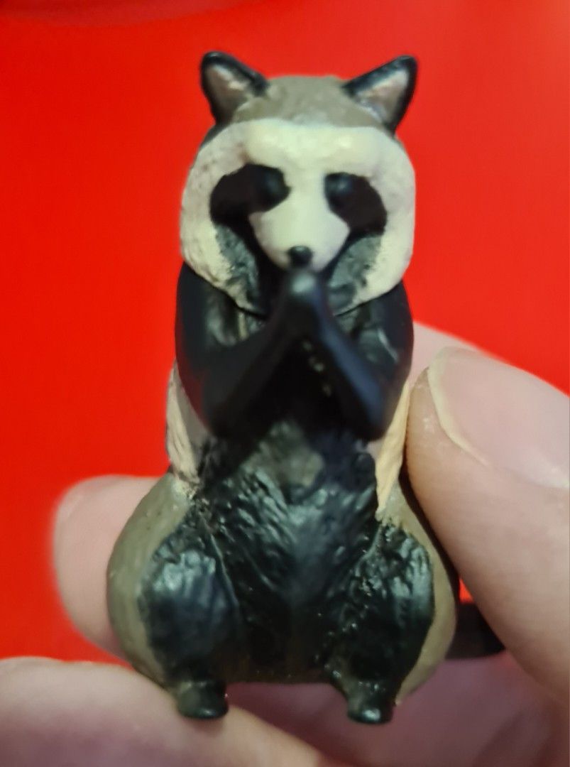 Gashapon Miniature Praying Animals Toys Figurines Beaver & Raccoon (Category: Designer & Blind Box Toys) located in Singapore. Submitted by mochjya (Listing ID 1323963338, Image 5). Description: Spun from gashapon machines. Very cute collectibles. All are brand new in capsules. The pictures of those figurines outside the capsules are my very own pieces which are shown here for reference. Open to trade for other pieces of the same theme (Praying/b