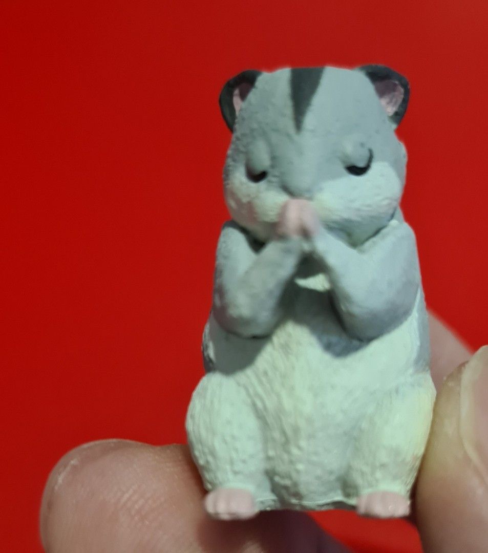Gashapon Miniature Praying Animals Toys Figurines Beaver & Raccoon (Category: Designer & Blind Box Toys) located in Singapore. Submitted by mochjya (Listing ID 1323963338, Image 2). Description: Spun from gashapon machines. Very cute collectibles. All are brand new in capsules. The pictures of those figurines outside the capsules are my very own pieces which are shown here for reference. Open to trade for other pieces of the same theme (Praying/b