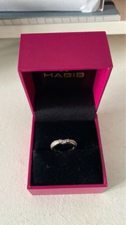 Original Hallmark 375 white Gold + Blue Sapphire + diamond stone, Women ...