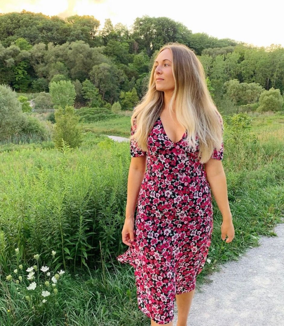 H&m floral midi dress outlet