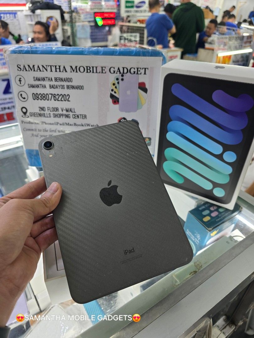 Ipad Mini 6 64gb Wifi Only (Category: iPad) located in Manila. Submitted by lenweltong05295 (Listing ID 1323938344, Image 1). Description: Ipad Mini 6 64gb Wifi Only Secondhand Charger Included and Original Box Onhand Stock.