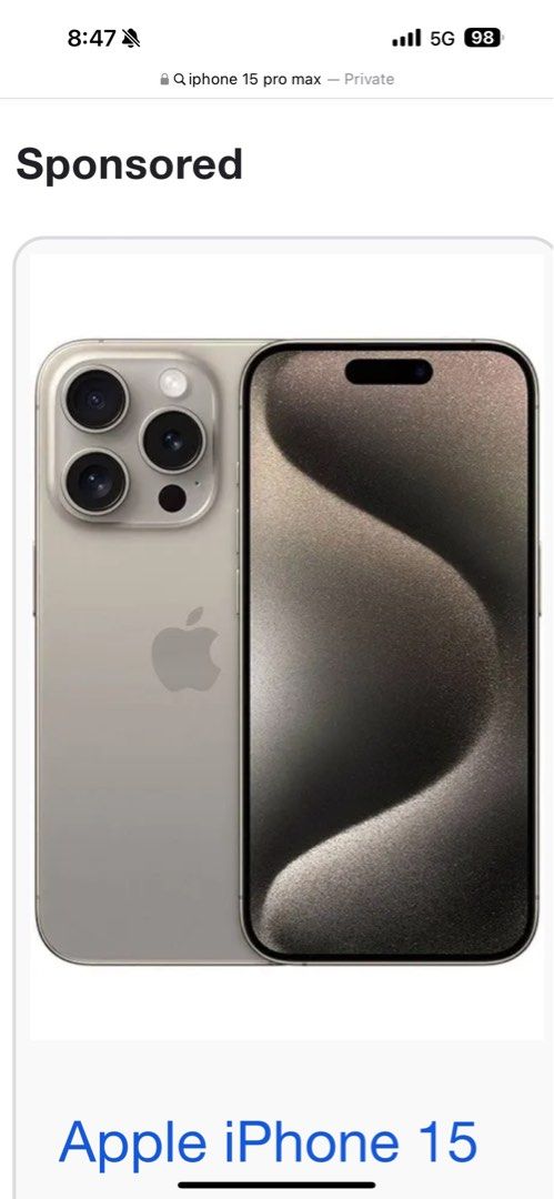 美品 Apple iPhone 15 proホワイトチタニム256GB 箱付き SIMフリー