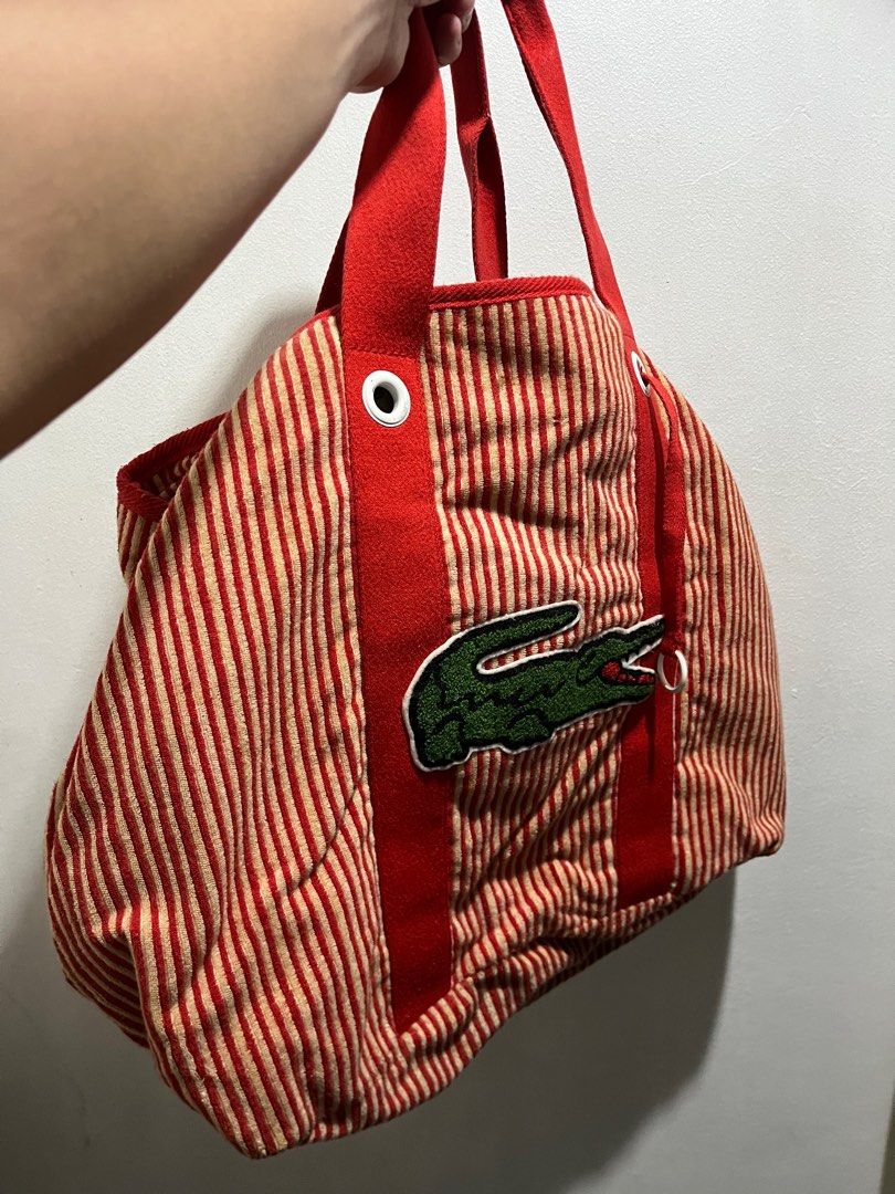 Lacoste Beach Bag (Category: Beach Bags) located in Manila. Submitted by etcetero (Listing ID 1323871012, Image 3). Description: - Only needs cleaning. - With few spots of stains inside, barely noticeable. - Still presentable..