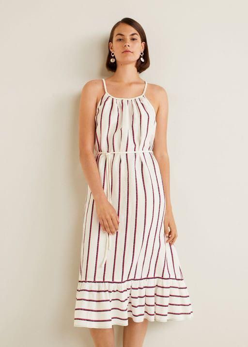 striped linen dress mango Mango Stripes Azzurra Dress