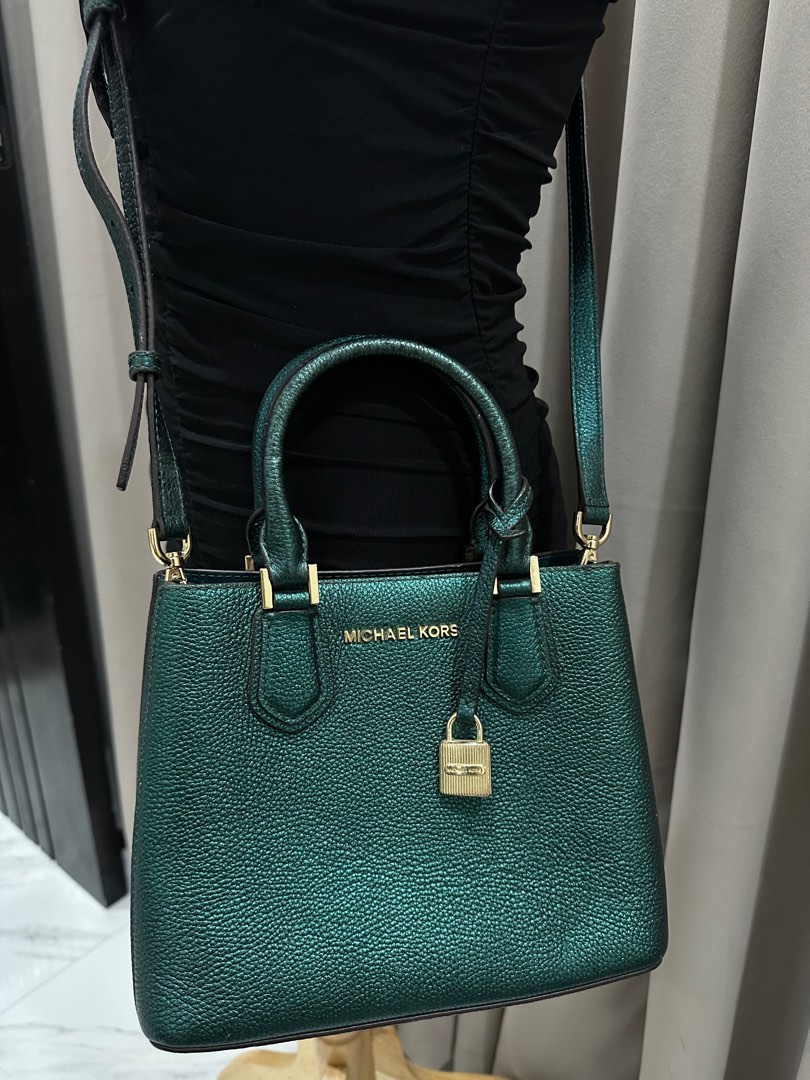 Michael Kors Mercer Medium Leather Satchel, Luxury, Bags & Wallets on ...