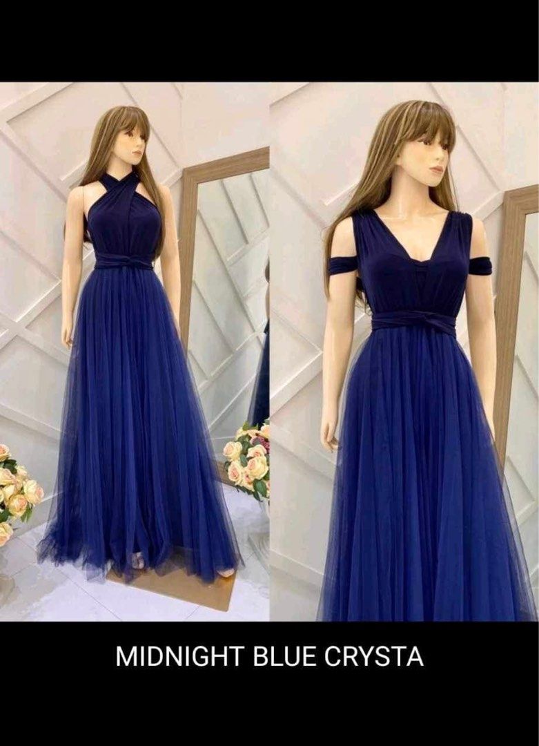 Midnight blue infinity dress online