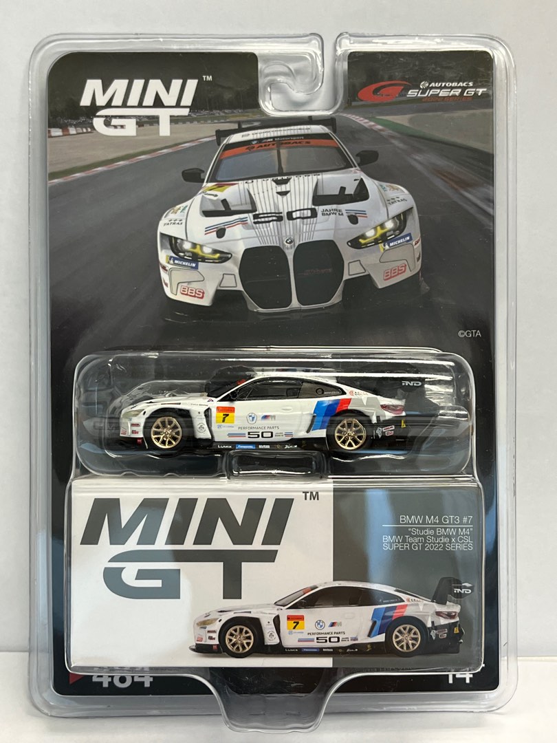 Minigt Mini GT NO 484 BMW M4 GT3 #7 BMW Team Studie x CSL