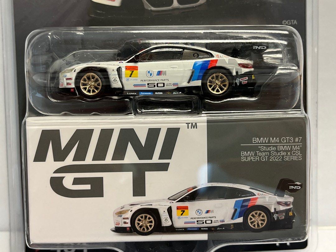 かすみ様限定MINI GT BMW M4 GT3 #7 Studie x CSL Mini GT BMW M4 GT3 #7 Studie M Team x CRS 2023 Super GT