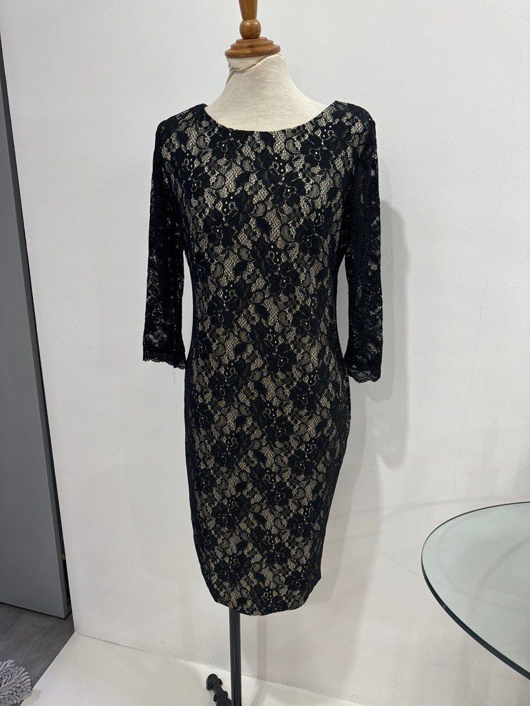 plus size lace high low dress A-line Plus Size Lace Satin 3/4 Sleeve Hi Low Mother of Bride Dress, Sash
